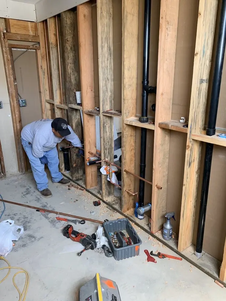 Commercial rough-in plumbing for Water Heater Replacement in Topeka